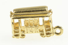 Load image into Gallery viewer, 14K 3D Trolley Street Cable Car Charm/Pendant Yellow Gold
