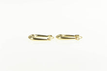 Load image into Gallery viewer, 10K Puffy Oval Classic Simple Hoop Earrings Yellow Gold