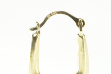 Load image into Gallery viewer, 10K Puffy Oval Classic Simple Hoop Earrings Yellow Gold