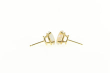 Load image into Gallery viewer, 14K Oval Natural Opal Classic Statement Stud Earrings Yellow Gold