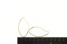Load image into Gallery viewer, 10K Two Tone Textured Grooved Squared Hoop Earrings Yellow Gold