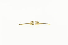 Load image into Gallery viewer, 14K Diamond Solitaire Classic Simple Stud Earrings Yellow Gold