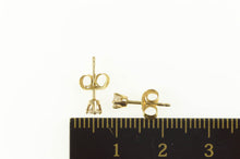Load image into Gallery viewer, 14K Diamond Solitaire Classic Simple Stud Earrings Yellow Gold