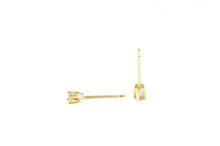 Load image into Gallery viewer, 14K Simple Classic Diamond Solitaire Stud Earrings Yellow Gold