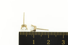 Load image into Gallery viewer, 14K Princess Solitaire Squared Earrings Stud Yellow Gold