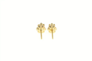 14K 0.26 Ctw Diamond Solitaire Classic Simple Stud Earrings Yellow Gold