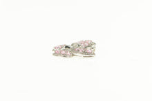 Load image into Gallery viewer, 10K Pink &amp; White CZ Encrusted Butterfly Fashion Pendant White Gold