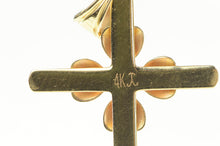 Load image into Gallery viewer, 14K Diamond Cross Heart Accent Christian Symbol Pendant Yellow Gold