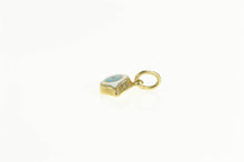 Load image into Gallery viewer, 14K Enamel Nazar Evil Eye Protection Symbol Charm/Pendant Yellow Gold