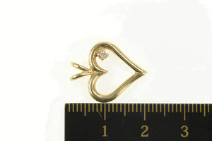 14K Classic Diamond Accent Love Symbol Pendant Yellow Gold