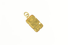 Load image into Gallery viewer, 10K Credit Suisse Lady Fortuna 1g .999 Bar Charm/Pendant Yellow Gold