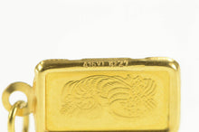 Load image into Gallery viewer, 10K Credit Suisse Lady Fortuna 1g .999 Bar Charm/Pendant Yellow Gold