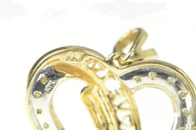 Load image into Gallery viewer, 10K Diamond Heart Love Symbol I Love You Pendant Yellow Gold