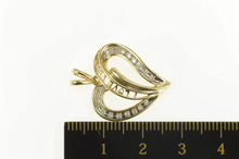 Load image into Gallery viewer, 10K Diamond Heart Love Symbol I Love You Pendant Yellow Gold