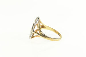 10K Chinese Panda Tribute Coin Diamond Statement Ring Yellow Gold