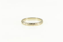 Load image into Gallery viewer, 14K Art Deco Otsby &amp; Barton Pattern Wedding Band Ring White Gold