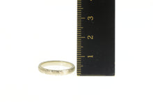 Load image into Gallery viewer, 14K Art Deco Otsby &amp; Barton Pattern Wedding Band Ring White Gold