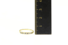 Load image into Gallery viewer, 14K Sapphire Diamond Classic Wedding Band Ring Yellow Gold