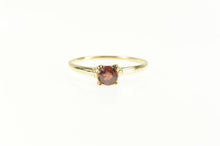 Load image into Gallery viewer, 10K Solitaire Classic Garnet January Birthstone Ring Yellow Gold