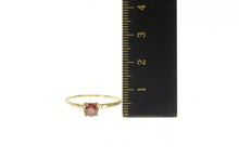 Load image into Gallery viewer, 10K Solitaire Classic Garnet January Birthstone Ring Yellow Gold