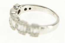 Load image into Gallery viewer, 14K 0.75 Ctw Baguette Diamond Wedding Band Ring White Gold