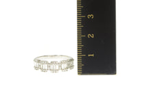 Load image into Gallery viewer, 14K 0.75 Ctw Baguette Diamond Wedding Band Ring White Gold
