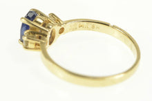 Load image into Gallery viewer, 14K 1.65 Ctw Oval Sapphire Diamond Engagement Ring Yellow Gold