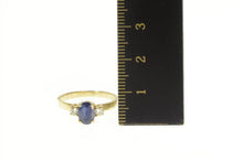 Load image into Gallery viewer, 14K 1.65 Ctw Oval Sapphire Diamond Engagement Ring Yellow Gold