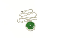 Load image into Gallery viewer, 14K Jade 1.25 Ctw Diamond Encrusted Chain Necklace 20&quot; White Gold