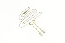 Load image into Gallery viewer, 14K 0.72 Ctw Edwardian Diamond Bow Ribbon Drop Necklace 15&quot; Yellow Gold