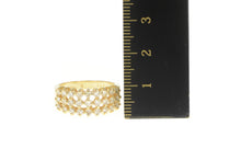 Load image into Gallery viewer, 14K 1.00 Ctw Tiered Diamond Row Statement Band Ring Yellow Gold