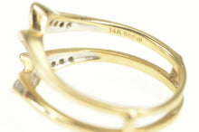 Load image into Gallery viewer, 14K 0.44 Ctw Diamond Wrap Guard Wedding Band Ring Yellow Gold