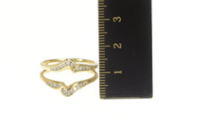 Load image into Gallery viewer, 14K 0.44 Ctw Diamond Wrap Guard Wedding Band Ring Yellow Gold