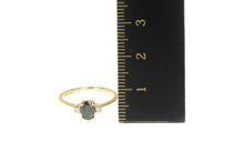 Load image into Gallery viewer, 14K 0.57 Ctw Oval Sapphire Diamond Engagement Ring Yellow Gold