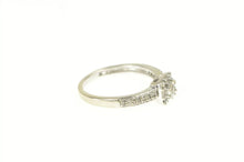 Load image into Gallery viewer, 10K Classic Round Diamond Halo Promise Ring White Gold