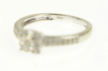 Load image into Gallery viewer, 10K Classic Round Diamond Halo Promise Ring White Gold