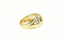 Load image into Gallery viewer, 14K 1950&#39;s Diamond Graduated Geometric Florentine Ring Yellow Gold
