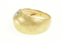 Load image into Gallery viewer, 14K 1950&#39;s Diamond Graduated Geometric Florentine Ring Yellow Gold