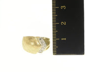Load image into Gallery viewer, 14K 1950&#39;s Diamond Graduated Geometric Florentine Ring Yellow Gold