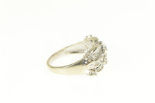 Load image into Gallery viewer, 14K 0.50 Ctw Diamond Scalloped Row Tiered Band Ring White Gold