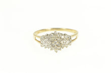 Load image into Gallery viewer, 10K 0.50 Ctw Diamond Statement Cluster Band Ring Yellow Gold
