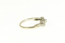 Load image into Gallery viewer, 14K 0.35 Ctw Retro Wavy Diamond Layered Band Ring White Gold