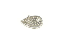 Load image into Gallery viewer, 14K 2.00 Ctw VVS Diamond Pave Tear Drop Pear Pendant White Gold