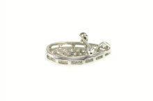 Load image into Gallery viewer, 14K 2.00 Ctw VVS Diamond Pave Tear Drop Pear Pendant White Gold