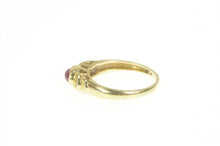 Load image into Gallery viewer, 14K Natural Ruby Cabochon Diamond Accent Ring Yellow Gold