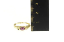 Load image into Gallery viewer, 14K Natural Ruby Cabochon Diamond Accent Ring Yellow Gold
