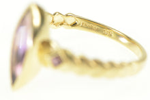 Load image into Gallery viewer, 14K Marquise &amp; Princess Amethyst Statement Ring Yellow Gold