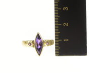 Load image into Gallery viewer, 14K Marquise &amp; Princess Amethyst Statement Ring Yellow Gold