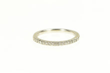 Load image into Gallery viewer, 14K Diamond Classic Simple Wedding Band Ring White Gold