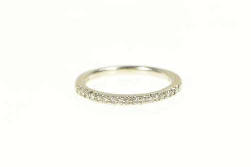 14K Diamond Classic Simple Wedding Band Ring White Gold